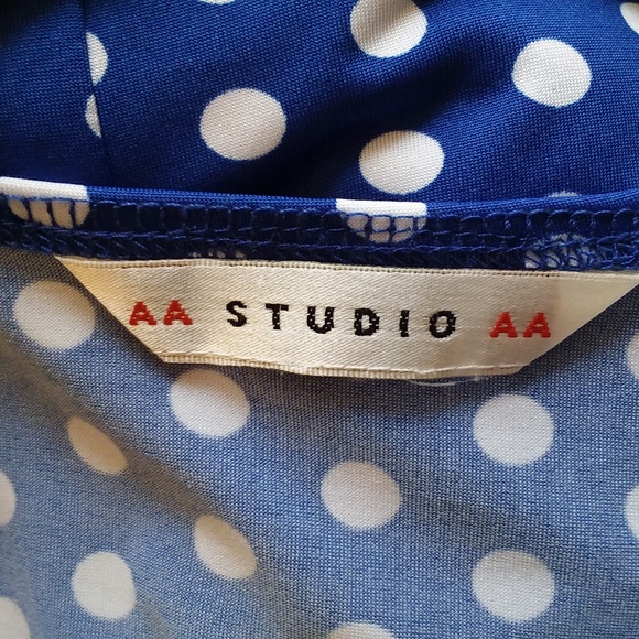 Blue Polka Dot AA Studio Dress - Picture 5 of 6